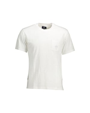 La Martina Bianco Camiseta de Algodón para Hombre