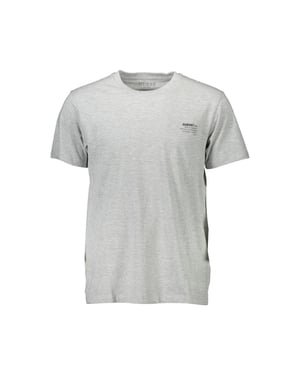 Camiseta de Hombre Guess Jeans de Algodón Gris