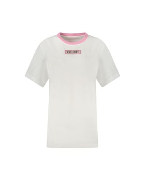 Camiseta de Mujer de Algodón Blanco Guess Jeans