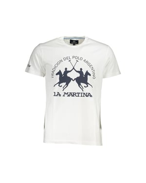 La Martina Camiseta de Algodón Blanca para Hombre