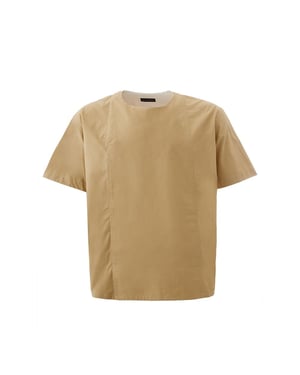 Camiseta de algodón marrón Emporio Armani