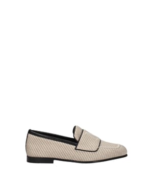 Mocasines Max Mara de Tela Beige sin Cordones