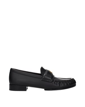 Mocasines de cuero negro sin cordones de Givenchy