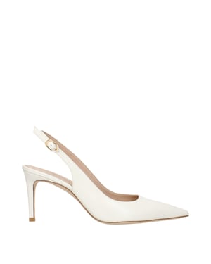 Zapatos de tacón alto de cuero beige Stuart Weitzman