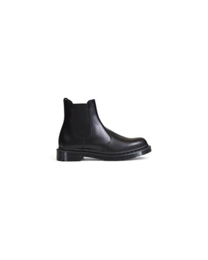 Botas Chelsea de Cuero Negros Dr. Martens