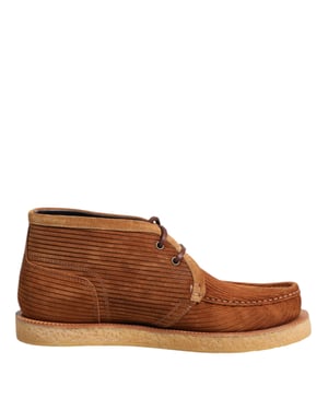 Botines de ante marrón de cuero nubuck de Dolce & Gabbana