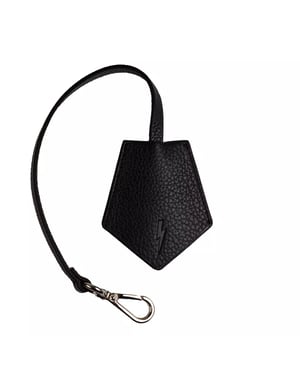 Llavero de Hombre de Cuero Negro Neil Barrett