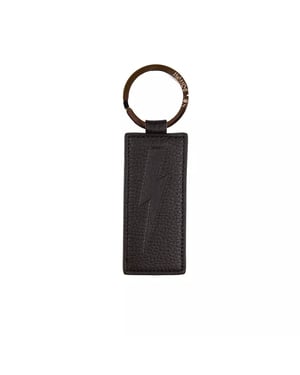Llave de hombre en cuero negro Neil Barrett