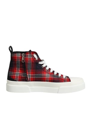 Zapatillas altas para hombre de algodón multicolor de Dolce & Gabbana