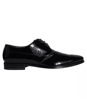 Zapatos de vestir para hombre Derby de piel de ternera negra Dolce & Gabbana