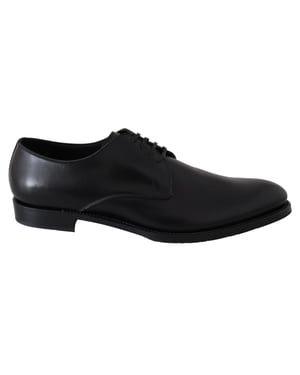 Zapatos hechos a mano SARTORIA de cuero negro Dolce & Gabbana
