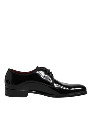 Zapatos Formales Derby para Hombre en Cuero Negro de Dolce & Gabbana