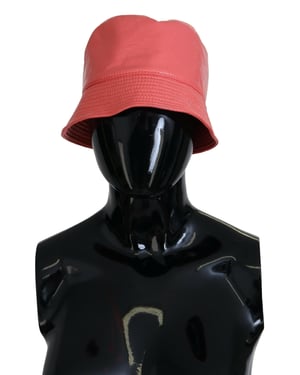 Gorra de cubo de mujer en piel sintética acolchada de durazno de Dolce & Gabbana