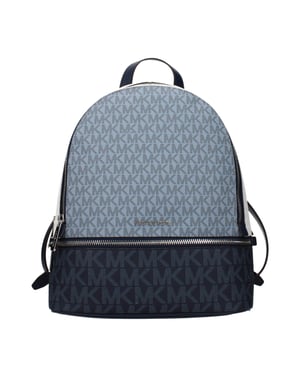 Mochila de Tela Azul Michael Kors