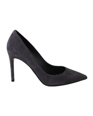 Zapatos de Tacón de Suede Gris de Dolce & Gabbana