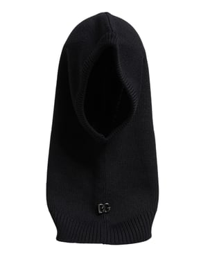 Gorro Balaclava de Lana Negra Dolce & Gabbana
