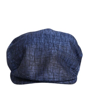 Gorra de newsboy de algodón elástico azul Dolce & Gabbana