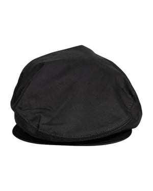 Gorra de Cabbie de Algodón Negro Dolce & Gabbana