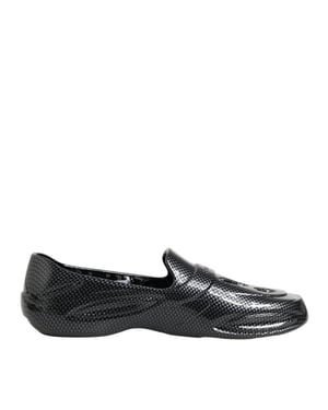Zapatillas bajas de goma negra Dolce & Gabbana