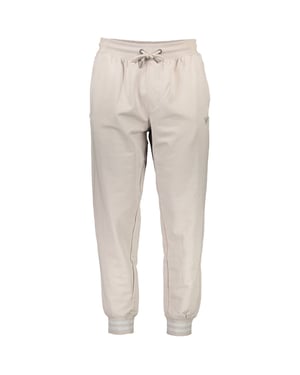 Pantalones deportivos de algodón beige para hombre de Guess Jeans