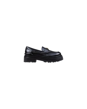 PINKO Zapatos de Tacón Plataforma de Cuero Negro