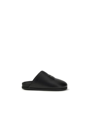 Mules Bos Taurus de Cuero de Ternera Negro de Givenchy