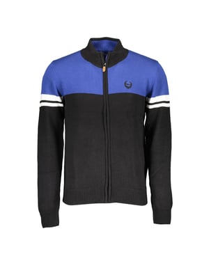Cárdigan de algodón negro para hombre Gianmarco Venturi
