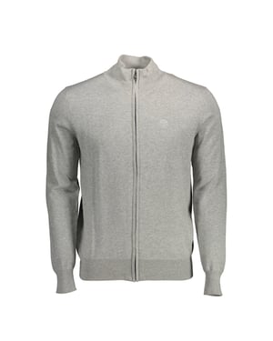 North Sails Cardigan de algodón gris para hombre