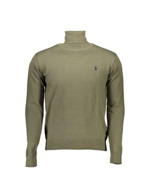 U.S. POLO ASSN. Suéter de Algodón Verde para Hombres