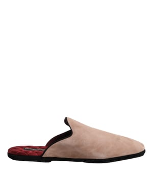 Zapatillas Planas de Ante Capra Beige de Dolce & Gabbana