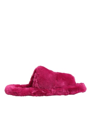 Dolce & Gabbana Sandalias Planas de Hombre en Acrílico Rosa con Piel Sintética