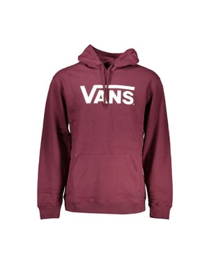 Suéter de algodón rojo para hombre con capucha de Vans