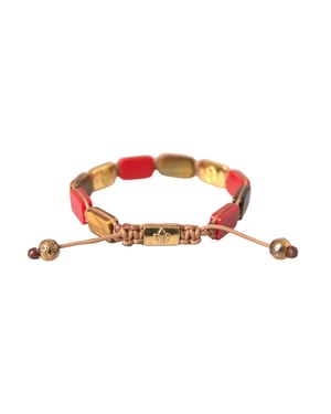 Pulsera para hombres Nialaya de ojo de tigre, coral rojo y plata 925