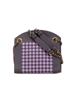 Cartera de cadena Intrecciato de napa de segunda mano