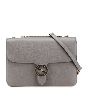 Bolso de hombro interlocking G de piel de ternera de dólar mediana pre-owned