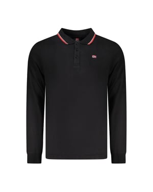 Polo de Hombre Negro de Algodón Norway 1963