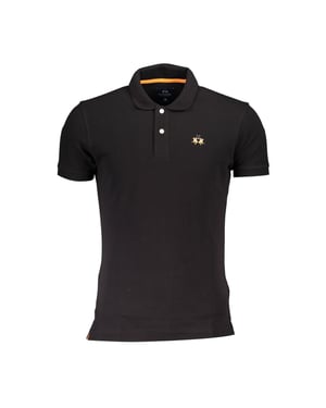 Camisa Polo para Hombre de Algodón Negro La Martina