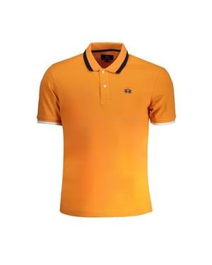 Polo de Hombre de Algodón La Martina Arancione