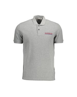 Polo de hombre Napapijri Grigio de algodón