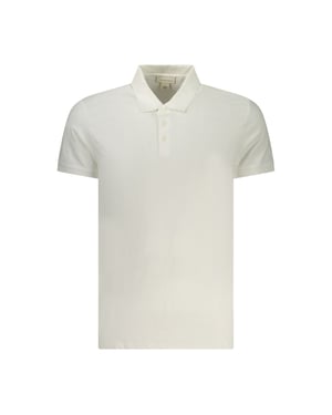 Polo de algodón para hombre Calvin Klein Bianco