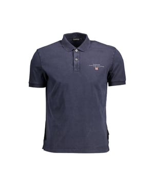 Polo de algodón azul para hombre Napapijri