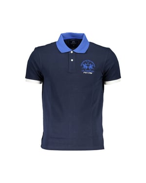 Camisa Polo de Hombre de Algodón Azul La Martina