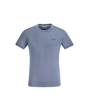 Camiseta de Hombre de Algodón Blu de Guess Jeans