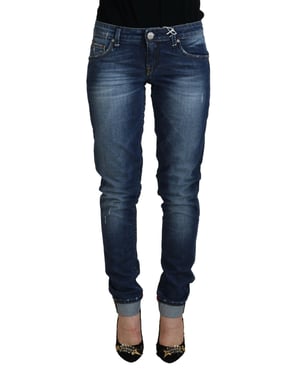 Jeans Ajustados de Tiro Medio