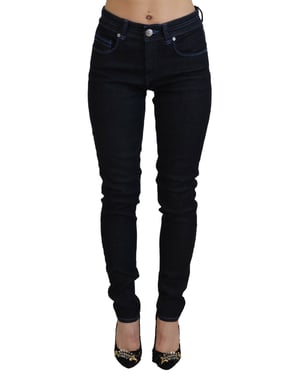 Jeans de Tiro Bajo en Tono Oscuro