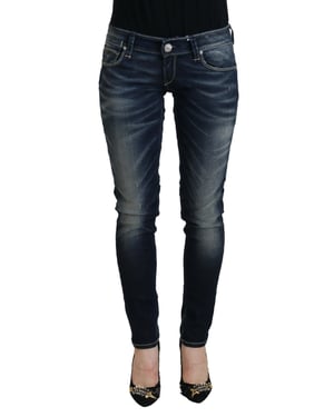 Jeans Skinny de Cintura Media Pan74114