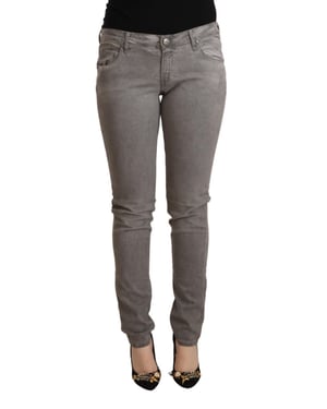 Jeans Grises de Pierna Recta Estilo Pan71841