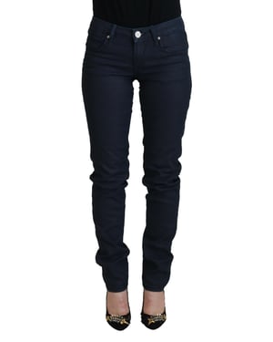 Jeans Ajustados Tinte Oscuro