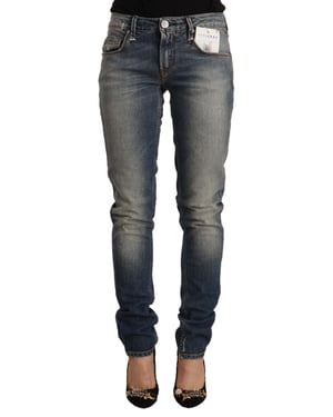 Jeans Ajustados Desgastados