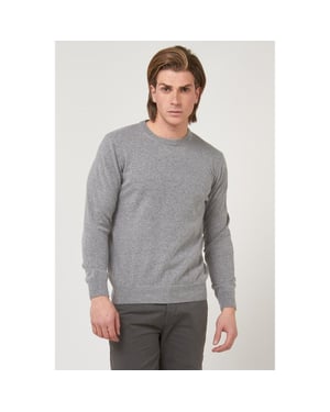 Sudadera de lana gris gas